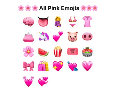 cute pink emojis|copy and paste pink emojis.